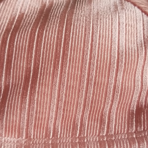 The Bikini Lab Luster Ribbed Bandeau Cheeky Bikini - Picture 9 of 15